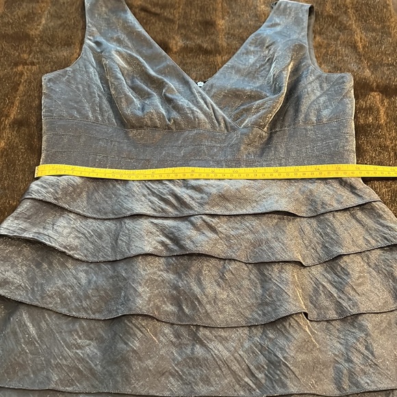 HP🎉NWOT Gorgeous Adriana Papell cocktail dress. Blue shimmer like a night sky. - Picture 8 of 14